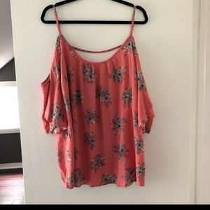 Torrid coral off the shoulder top - plus size 4x